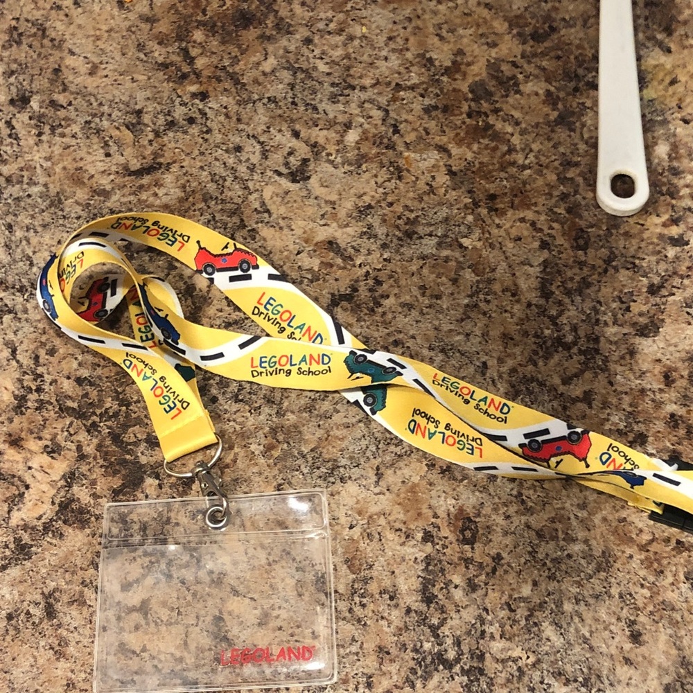 Lanyard with Lego land design